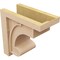 Ekena Millwork 8"W x 16"D x 16"H Classic Alma Rough Cedar Woodgrain TimberThane Corbel, Primed Tan CORUR08X16X16ALMRCPR - alternate 4